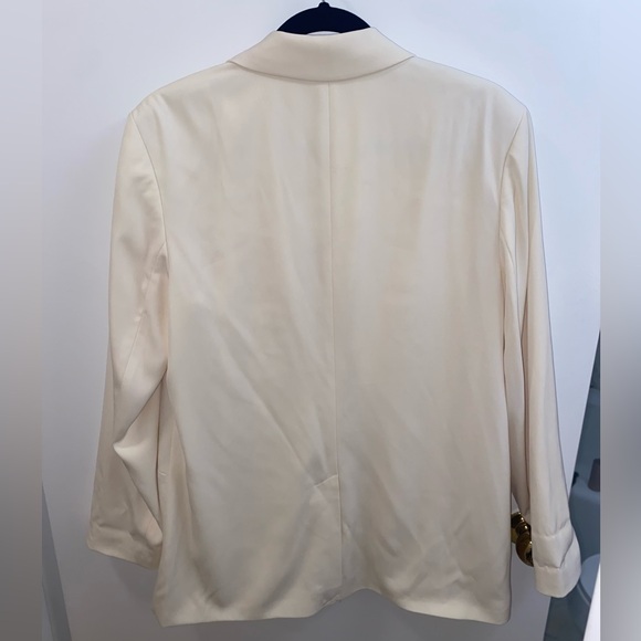 2-item deal! Cream Top Shop tailored blazer and skirt set with pockets - Picture 5 of 9